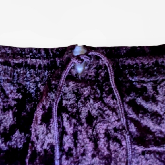 Vtg Boho Velvet Skirt Gypsy Cosplay Raaga Patchwork Embroidered OS Purple Brown - Picture 6 of 14